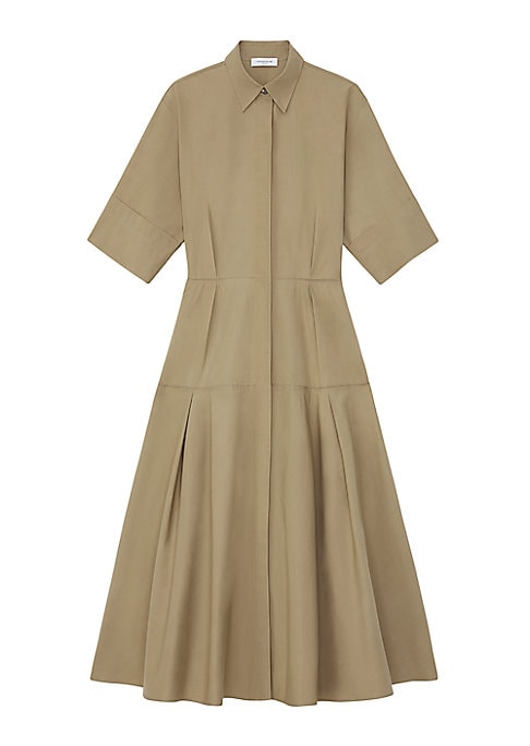 Pleated Chic Midi Dress