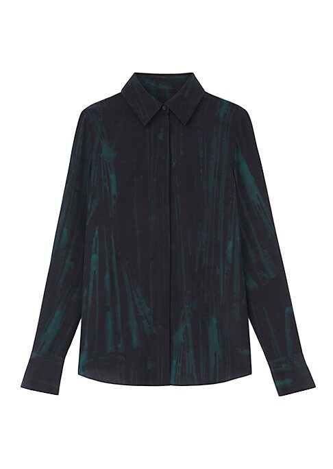 Silk Graphic Blouse
