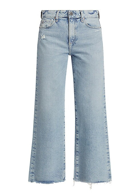 Frayed Wide-Leg Crops