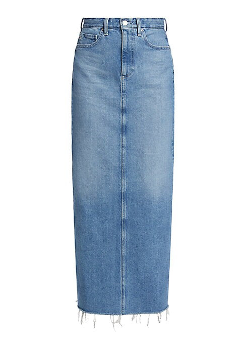 Chic Slit Denim Skirt