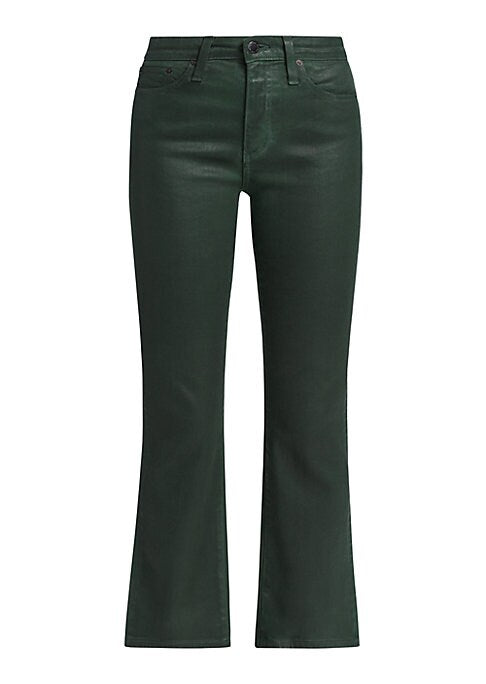 Chic Coated Bootcut Jeans