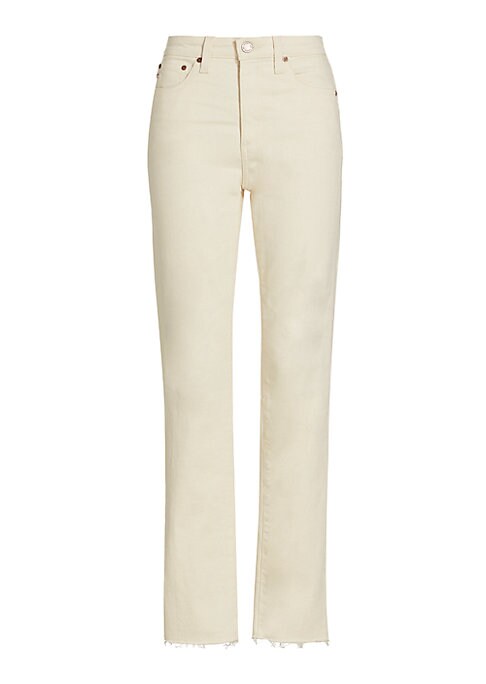 High-Waist Straight Denim