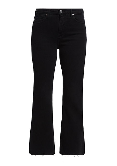 Cropped Boot-Cut Stretch Jeans