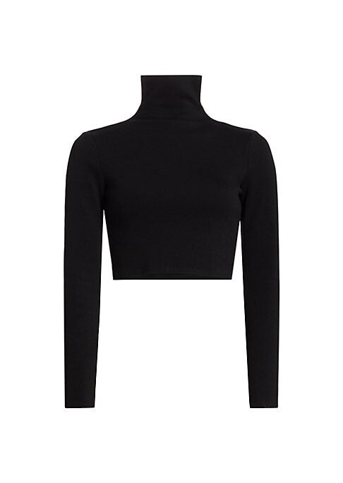 Chic Ribbed Turtleneck Top