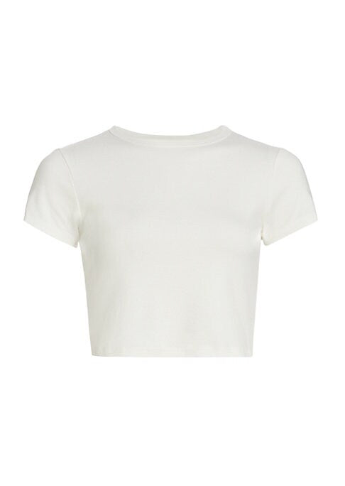 Chic Cropped Rib Tee