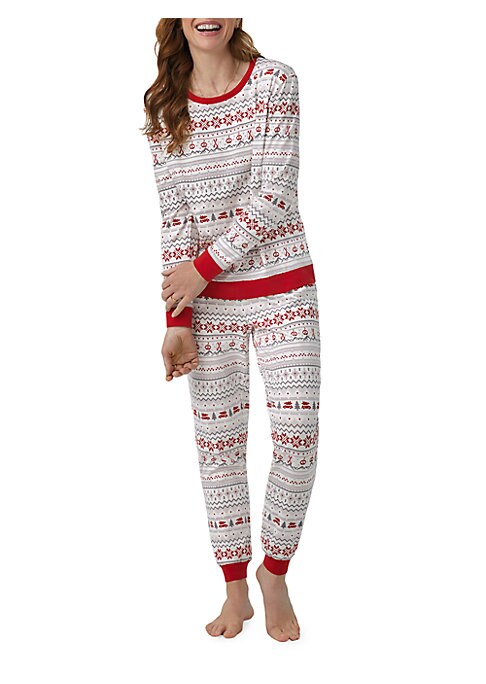Cozy Mixed Print Pajamas