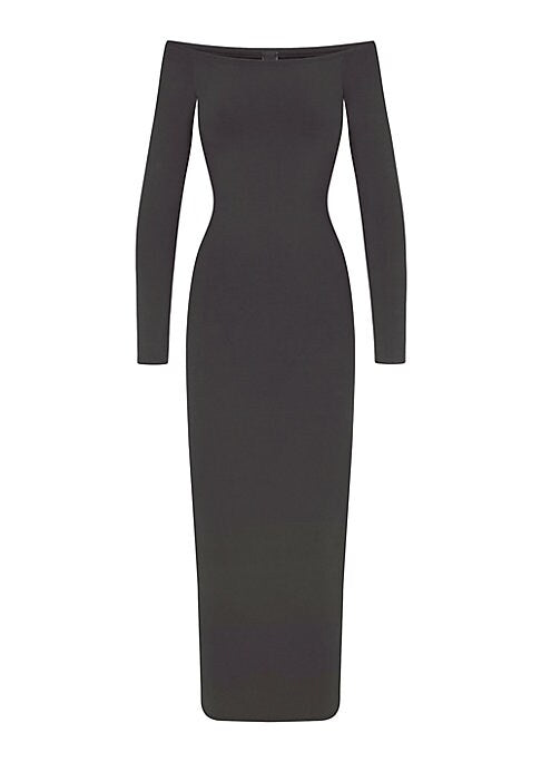 Vintage Charm Off-Shoulder Dress