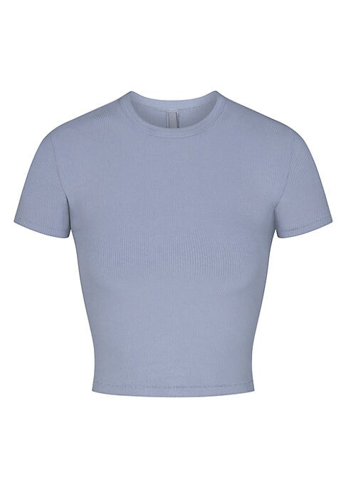 Cozy Ribbed Crop Tee