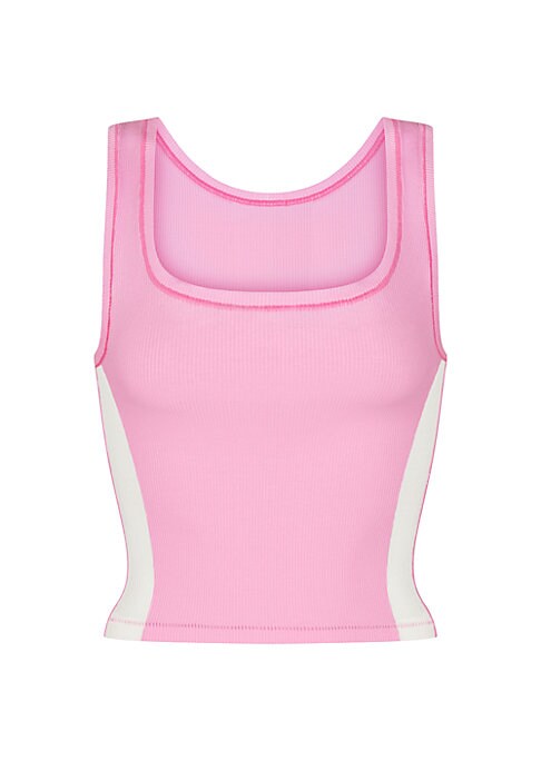 Sporty Ribbed Crop Tank