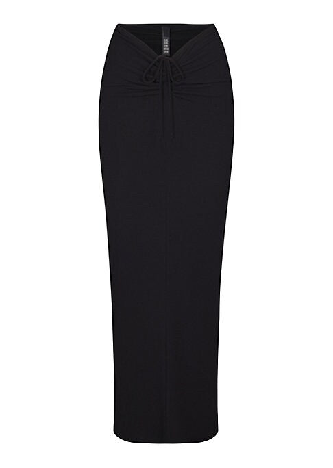 Cozy Ruched Maxi Skirt