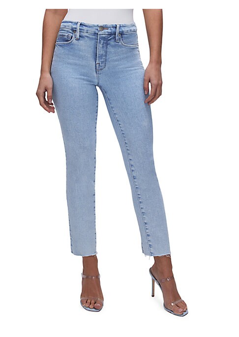 Chic Raw Hem Jeans