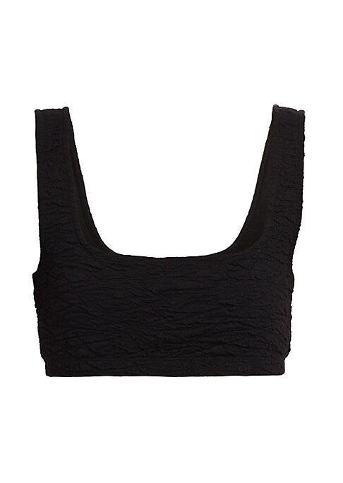 Ruched Crop Bra Top