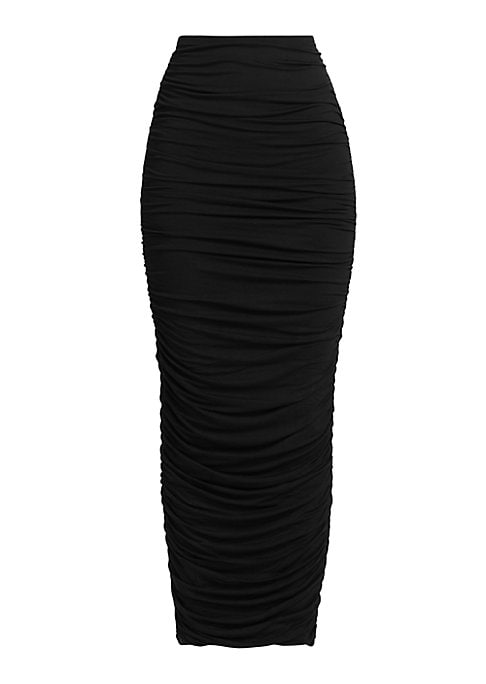 Ruched Body-Con Skirt