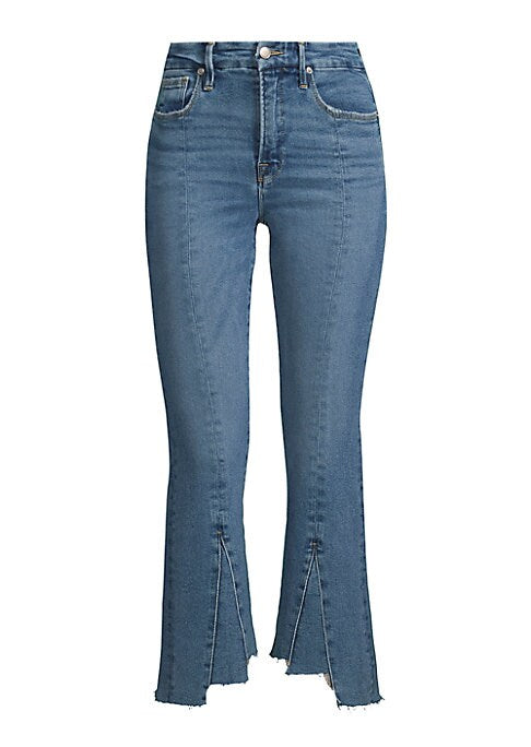 Asymmetric Boot-Cut Jeans