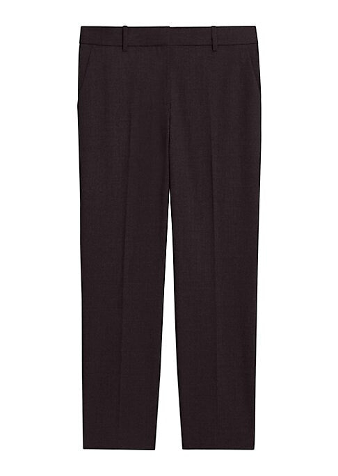 Chic Cropped Wool Trousers