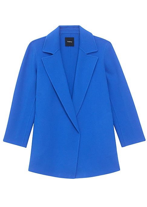 Chic Dual-Fabric Coat