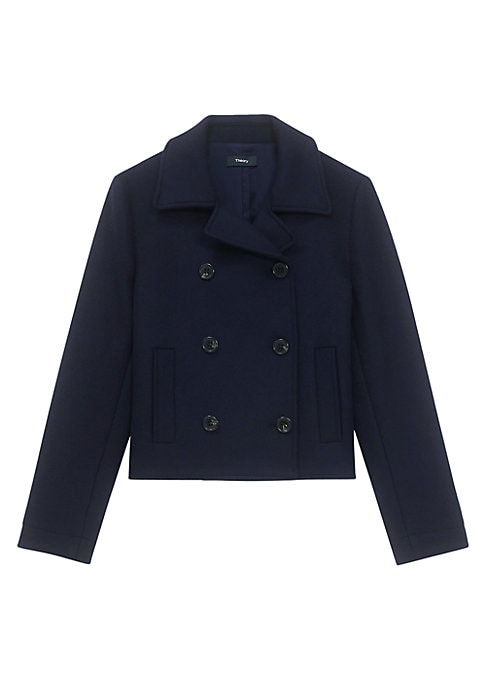 Luxe Wool Mini Peacoat