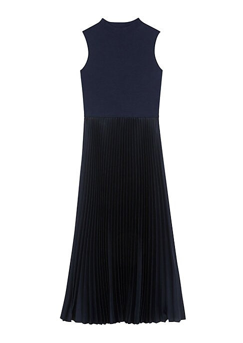 Pleated Satin Elegance Dress