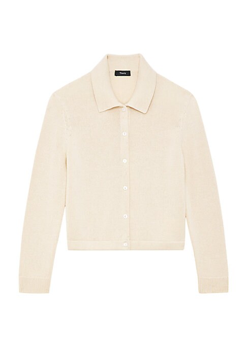 Chic Cotton Blend Cardigan