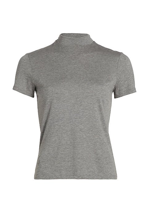 Sleek Mock Neck Tee