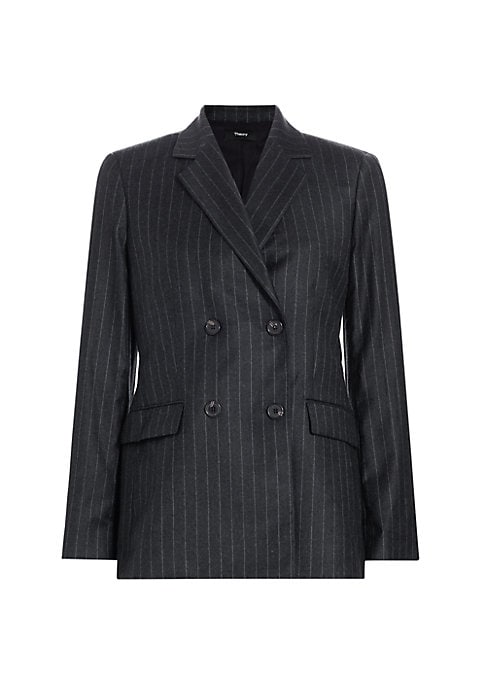Chic Pinstripe Blazer