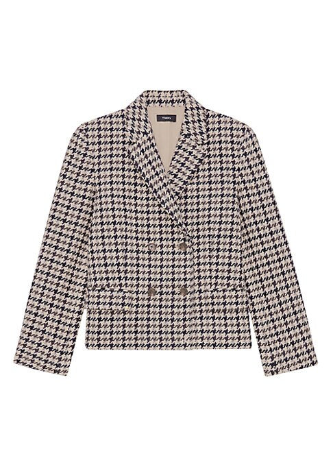 Chic Houndstooth Blazer