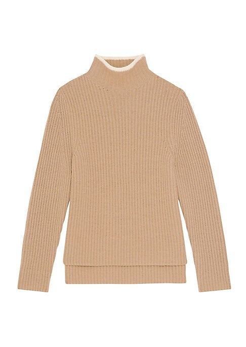 Chunky Turtleneck Knit Sweater