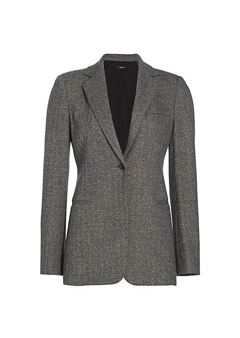 Herringbone Tailored Blazer