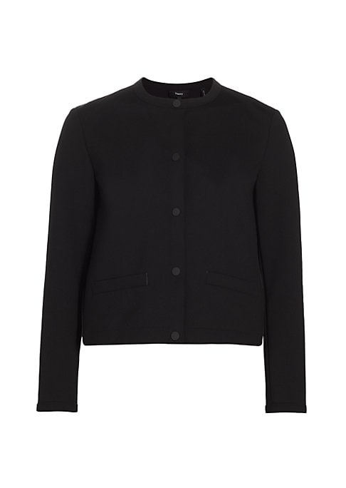 Boxy Neoprene Blazer