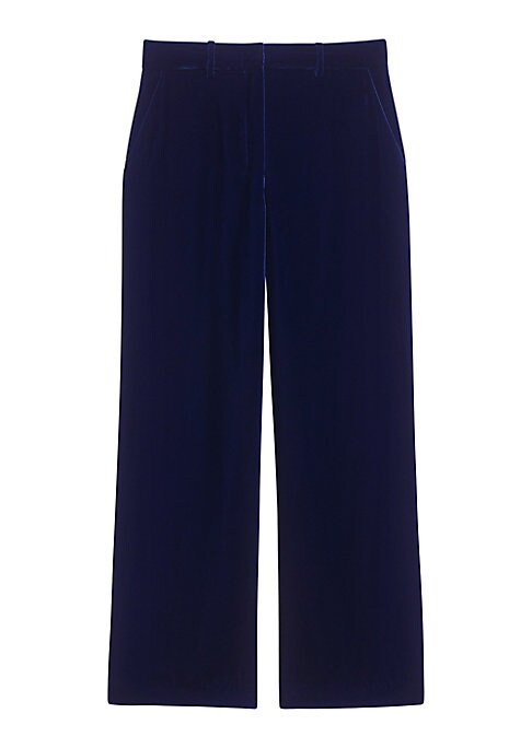 Plush Velvet Crop Trousers