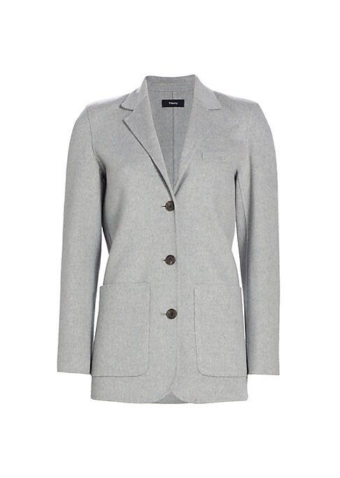 Chic Cashmere Patch Blazer