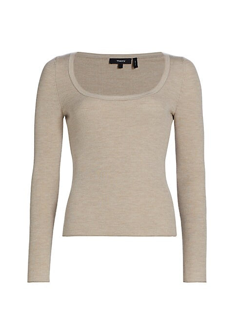 Elegant Knit Wool Sweater