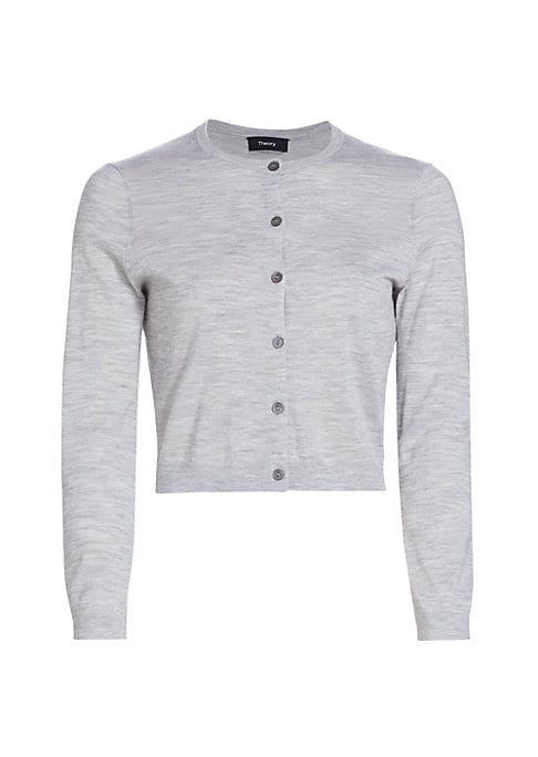 Chic Cropped Wool Cardigan