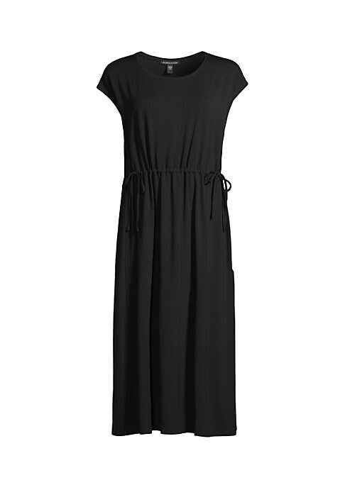Elegant Tie-Waist Midi Dress