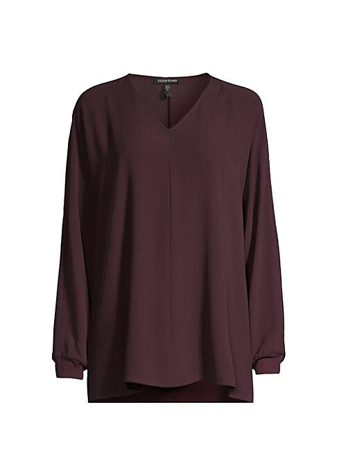 Silk V-Neck Elegance