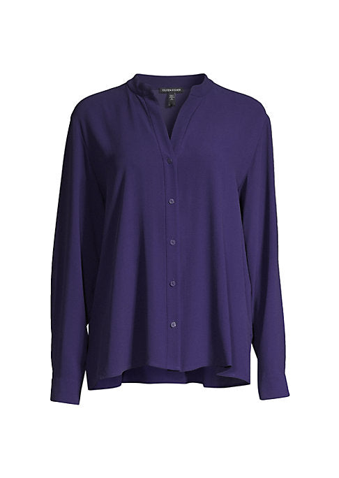 Silk V-Neck Elegance