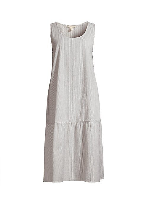 Scoopneck Striped Dress
