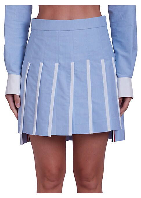 Chic Two-Tone Mini Skirt