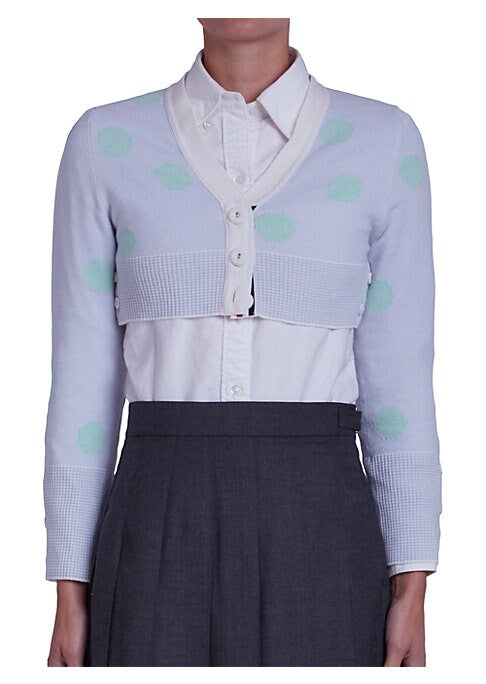 Dotted Cashmere Cardigan