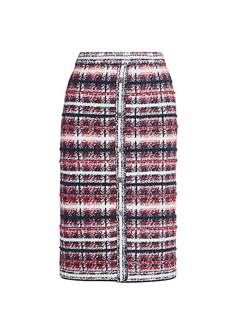 Chic Check Midi Skirt