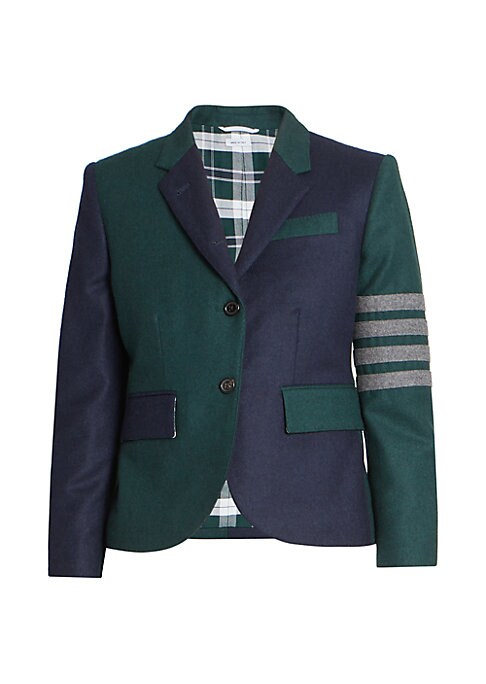 Colorblock Wool Sport Coat
