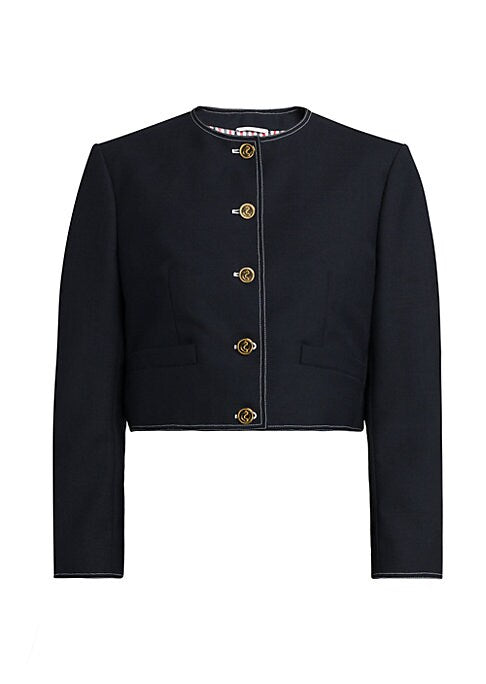 Tailored Wool Pleat Jacket