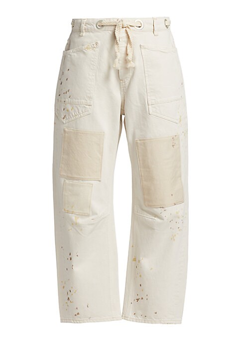 Cropped Color Splash Pants