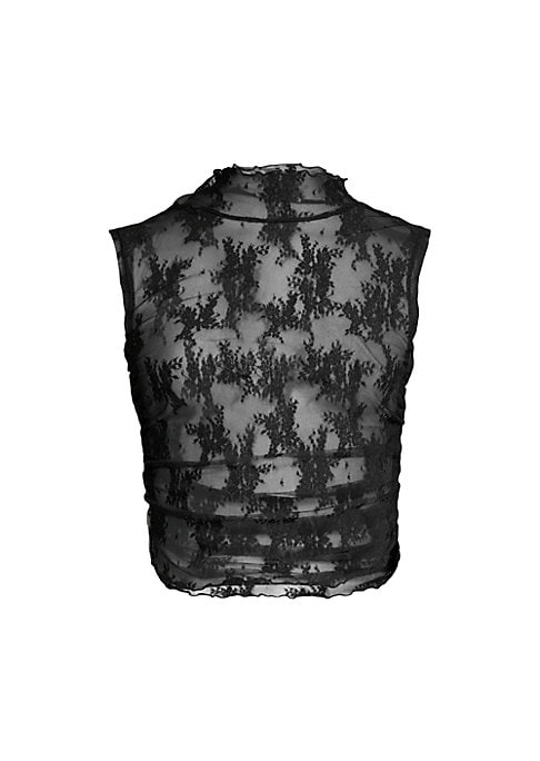 Floral Ruffle Muscle Tank