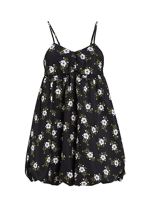 Floral Bubble Hem Dress