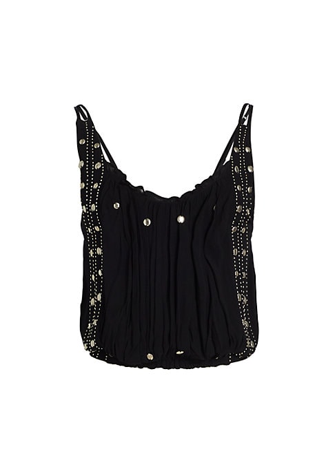 Studded V-Neck Tank
