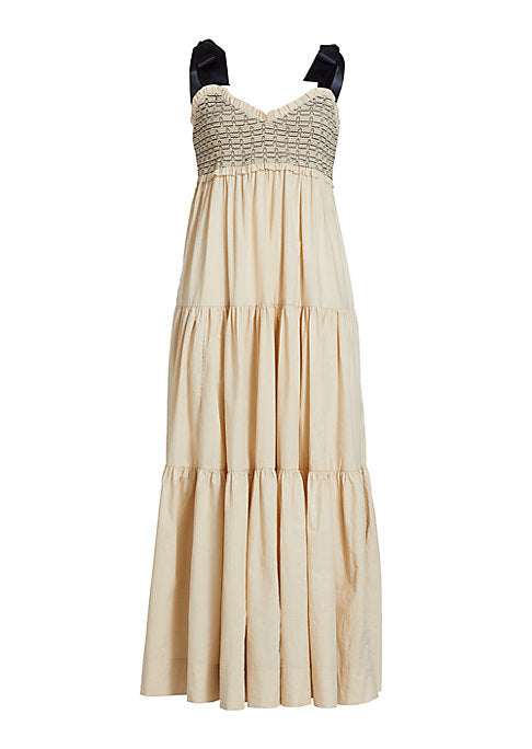 Sweetheart Tiered Maxi Dress