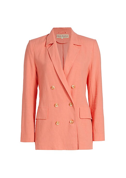 Chic Linen Belted Blazer