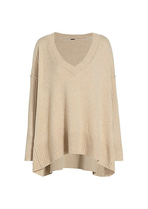 Chic Asymmetric Knit Sweater