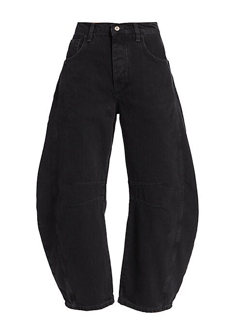 Chic High-Rise Barrel Jeans